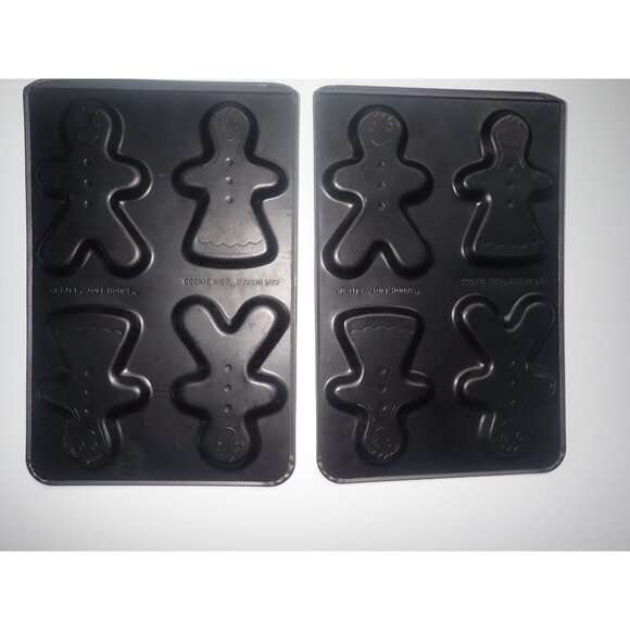 NESTLE TOLL HOUSE‎ SET/2 GINGERBREAD COOKIE MOLDS Non Stick Vintage - Picture 3 of 3